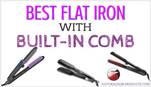 5 flat iron with built in comb teeth