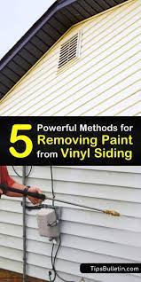 Acetone can also clean off color fro. 5 Powerful Methods For Removing Paint From Vinyl Siding