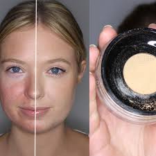 redness with mineral foundation