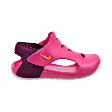 nike sunray protect 3 ps little kids sandals pink prime sangria white dh9462 602