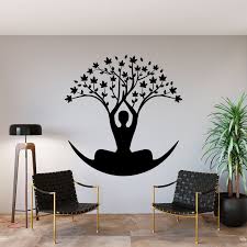 Wall Stickers Yoga Wall Painting Decor