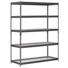 5 shelf steel freestanding shelves
