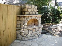 outdoor stone fireplaces