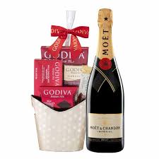 moet and chandon with iva gift basket