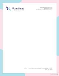 personal letterhead template in pages