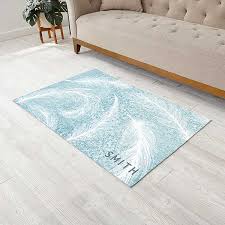 feather home pattern personalized area rugs