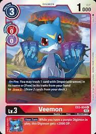 Veemon (EX3-004) - Digimon Card Database
