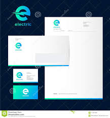 Electric Logo Letter E With Lightning On A Dark Background