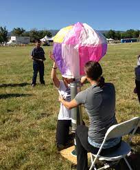 tissue paper hot air balloon