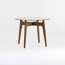 tate 38 round dining table with glass