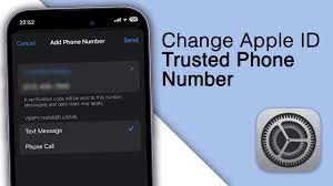 change apple id trusted phone number