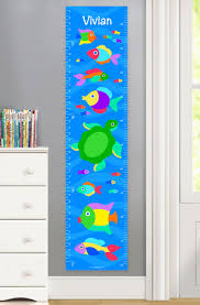 Somethin Fishy Personalized Kids Canvas Growth Chart