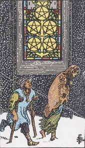 The suit of pentacles is associated with the element of earth. Tarot Card By Card Five Of Pentacles The Tarot Lady