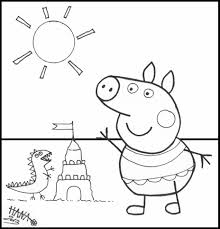 Chief of product management at lifehack read full profile why does most sand look the same? Peppa Pig And Sand Castle Coloring Page Free Printable Coloring Pages For Kids