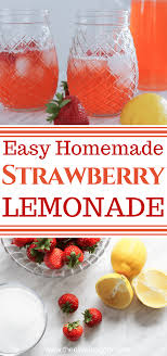 incredible homemade strawberry lemonade