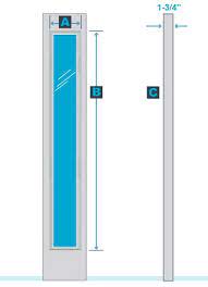 door glass sidelight measurement