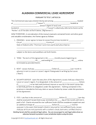 Download Alabama Commercial Lease Agreement Template Pdf Rtf