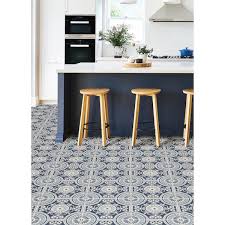 floorpops ezra 12 in w x 12 in l blue l stick vinyl tile flooring 20 sq ft case