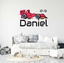 Personalized Race Car F1 Wall Decor