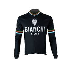 Bianchi Milano Leggenda World Champion Long Sleeve Jersey Black