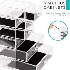 cube cosmetic organizer in acrylic