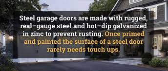 steel garage door construction types