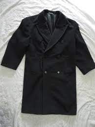 Gentlyusedgoods Vintage Hugo Boss Overcoat Dark Grey Trench Coat Wool 90 S Men S 42 Long Large Made In Portugal