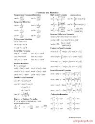 pdf trigonometry trig cheat sheet