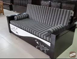 latest designer wooden sofa bed