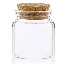 glass jars storage cork bottles