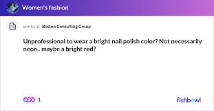 wear a bright nail polish color
