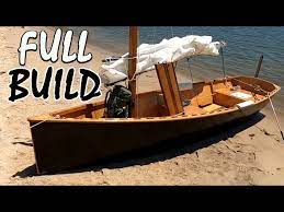 homemade plywood sailing boat full