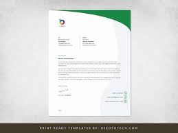 perfect letterhead design in word free