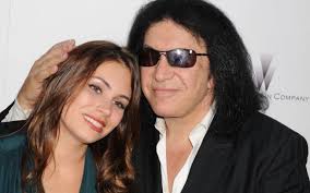 kiss gene simmons daughter shows her