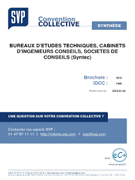 Synthèse Convention Collective SYNTEC - 1803 | PDF | Salaires | Convention  collective