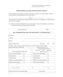 Printable Sample Letter Of Employment Verification Form Template
