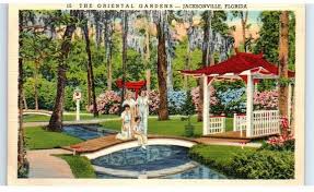 C 1940s Postcard The Oriental Gardens