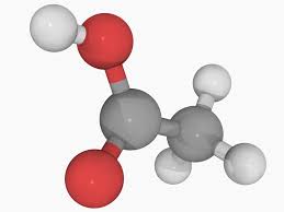 vinegar acetic acid molecular and
