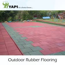 outdoor rubber flooring at yapı