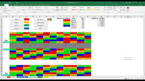 2d warehouse heatmap in excel