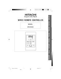 hitachi spx rck3 user manual manualzz