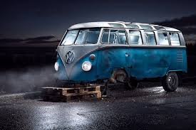 wall mural photo wallpaper vw kleinbus