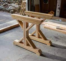 Building A Fancy X Farmhouse Table