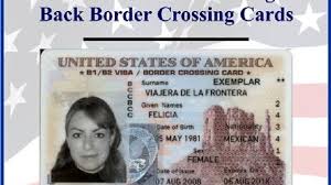 As a standalone document, the bcc allows its holder to visit the border areas of the united states when entering by land or sea directly from mexico for up to 30 days. Border Crossing Card Id Number 6 Border Crossing Card Id Number