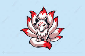 kitsune nine tailed fox logo