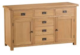 hamilton oak 2 door 6 drawer sideboard