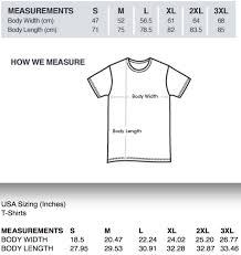 Sizing Guide T Shirts Hoodies Molly Machine