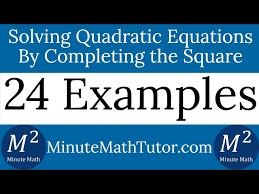 Solving Quadratic Equations By