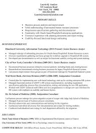 Resume Examples Business Analyst Job Resume Business