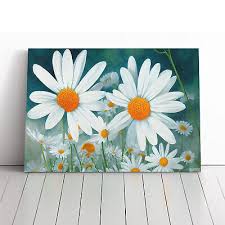 Canvas Print Wall Art Daisy Flower